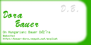 dora bauer business card
